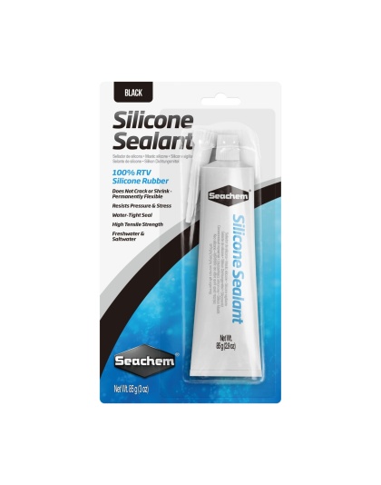 Seachem Laboratories Silicone Sealant and Adhesive Black, 1ea/3 oz.