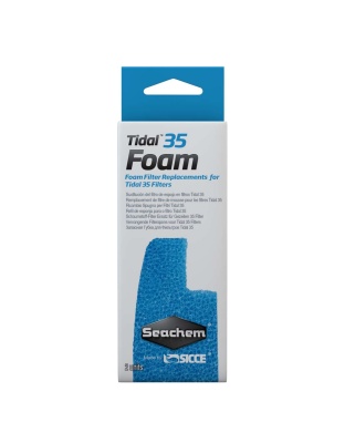 Seachem Laboratories Tidal Foam Sponge For Tidal 35 Filters, Blue, 1ea/2 pk