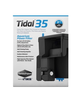 Seachem Laboratories Tidal 35 Power Filter Black, 1ea/130 GPH