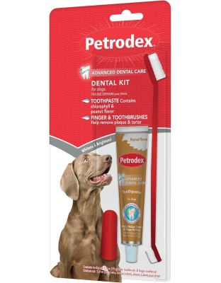 Petrodex Dental Kit For Dogs Peanut 2.5oz.