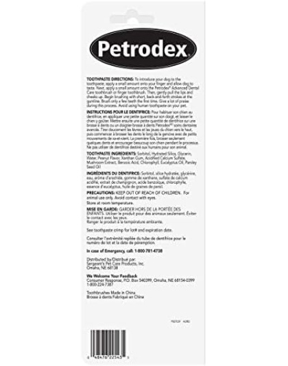 Petrodex Dental Kit For Dogs Peanut 2.5oz.