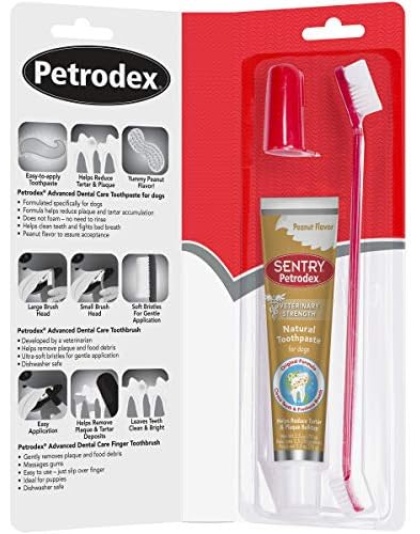 Petrodex Dental Kit For Dogs Peanut 2.5oz.