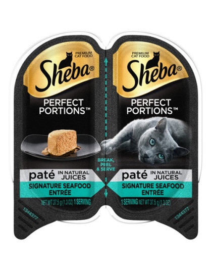 Sheba Perfect Portions Pate Wet Cat Food Signature Seafood 24ea/2.6 oz