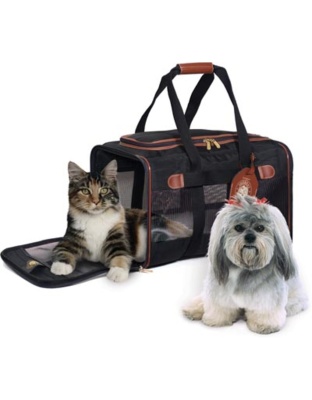 Sherpa's Pet Trading Company Original Deluxe Pet Carrier Black 1ea/SM