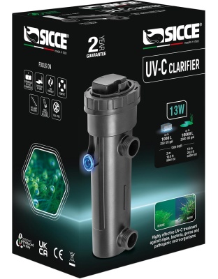 Sicce UVC Clarifier w/20ft Cord 1ea/13 W