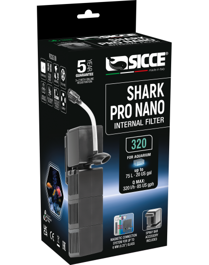 Sicce Shark Pro Nano Internal Filter 1ea/320