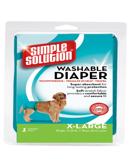 Simple Solution Washable Diaper Blue 1ea/XL