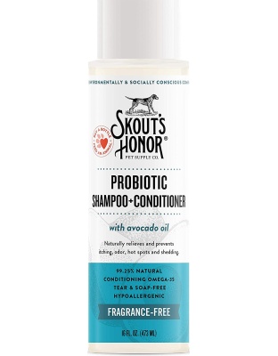 Skouts Honor Dog Shampoo Conditioner Unscented 16oz.