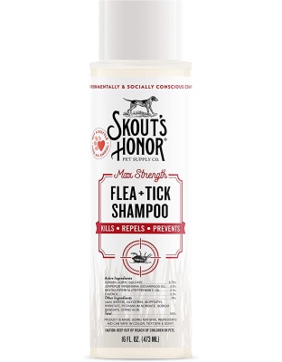 Skouts Honor Dog Shampoo Flea And Tick 16oz.