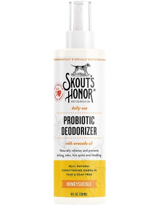 Skouts Honor Dog Probiotic Deodorizing Spray For Puppies 8oz.