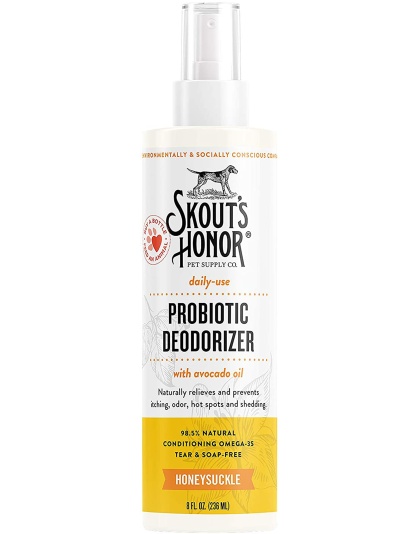 Skouts Honor Dog Probiotic Deodorizing Spray For Puppies 8oz.