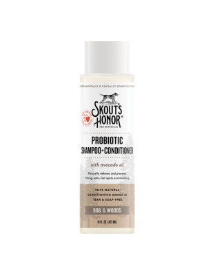 Skouts Honor Dog Probiotic Shampoo Conditioner Dog Of The Woods 16oz.