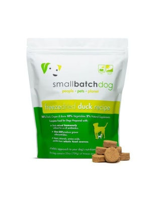 Smallbatch Dog Freeze Dried Slider Duck 25 oz (4 Per Case)