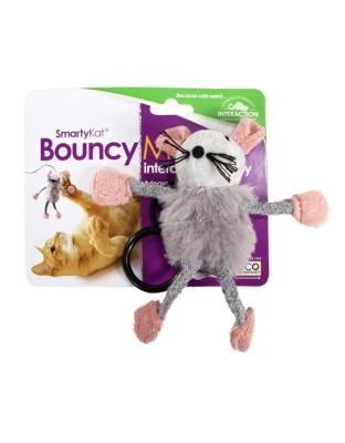 SmartyKat Bouncy Mouse Bungee Cat Toy Assorted, 1ea