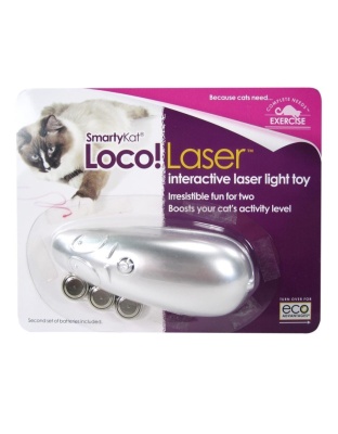 SmartyKat Loco!Laser Interactive Laser Pointer Cat Toy Assorted, 1ea/One Size