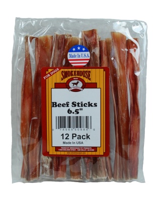 Smokehouse USA Made Beefy Sticks Dog Treats 1ea/6.5 in, 12 pk