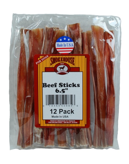 Smokehouse USA Made Beefy Sticks Dog Treats 1ea/6.5 in, 12 pk