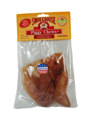 Smokehouse USA Made Natural Pig Ears Dog Chew 1ea/2 pk