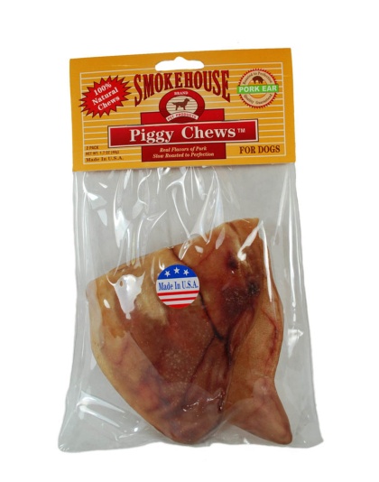 Smokehouse USA Made Natural Pig Ears Dog Chew 1ea/2 pk