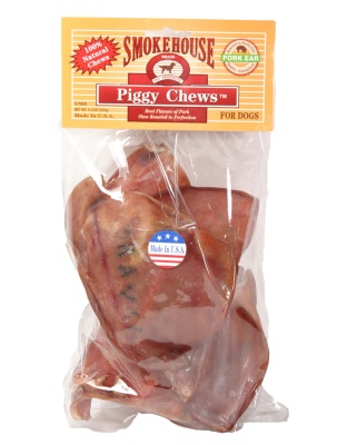 Smokehouse USA Made Natural Pig Ears Dog Chew 1ea/6 pk