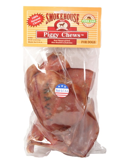 Smokehouse USA Made Natural Pig Ears Dog Chew 1ea/6 pk