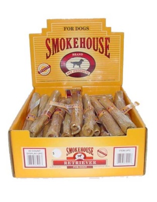 Smokehouse USA Made Pork Skin Retriever Dog Chew 30ea/30 ct