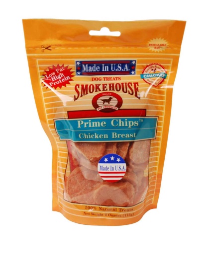 Smokehouse USA Made Prime Chips Dog Treat Chicken 1ea/4 oz
