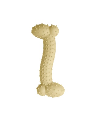 Snugarooz Lil Baby Bone Eco TPR  Dog Toy Yellow 4.25in.