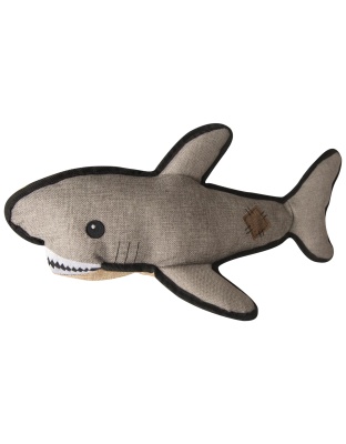 Snugarooz Saul The Shark with Rubber Spikey Ball Gray 19in.