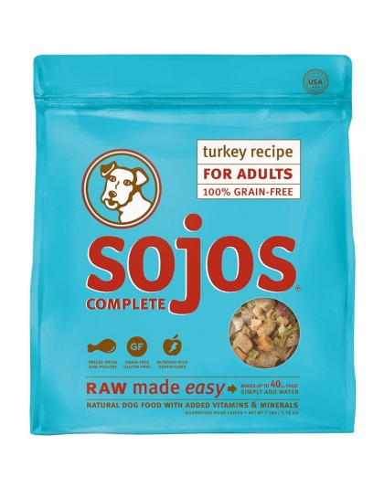 Sojos Complete Turkey Recipe Adult Freeze-Dried Grain-Free Dehydrated Dog Food, 7 Lbs