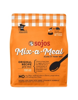 Sojos Mix-A-Meal Original Recipe Pre-Mix Dry Dog Food, 10 Lbs.