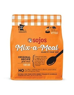 Sojos Mix-A-Meal Original Recipe Pre-Mix Dry Dog Food, 2.5 Lbs.