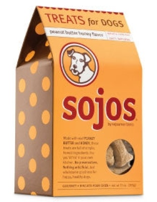 Sojo Dog Treat Peanut Butter Honey 10oz.