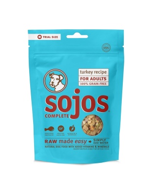 Sojos Complete Grain Free Adult Dog Food Turkey Recipe, 4 oz. Trial Size