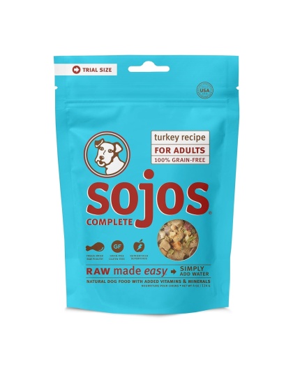 Sojos Complete Grain Free Adult Dog Food Turkey Recipe, 4 oz. Trial Size