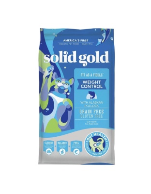Solid Gold Cat  Fit As Fiddle Grainfree Pollack Weight Management 6Lb