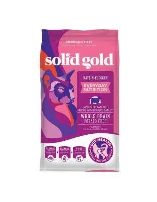 Solid Gold Cat  Katze-N-Flocken Lamb 4Lb