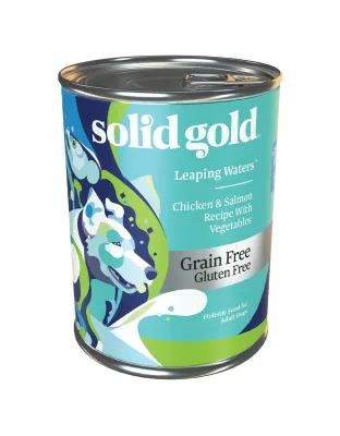 Solid Gold Leaping Waters Salmon Grain Free 13.2oz. (Case Of 6)