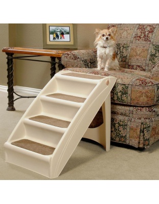 Solvit Products CozyUp Folding Pet Steps Tan 1ea/20 in, LG