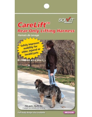 Solvit Products CareLift Dog Harness Rear Only Brown 1ea/MD