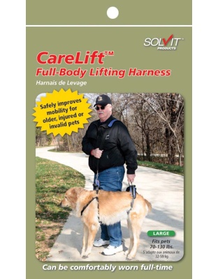 Solvit Products CareLift Full Body Dog Harness Blue 1ea/LG