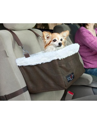 Solvit Products Standard Dog Booster Seat Brown 1ea/MD