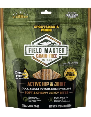 Field Master Active Hip & Joint Grainfree  Dog Treats Duck/Sweet Potato/Berry 20oz.