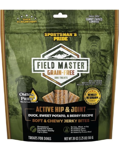 Field Master Active Hip & Joint Grainfree  Dog Treats Duck/Sweet Potato/Berry 20oz.