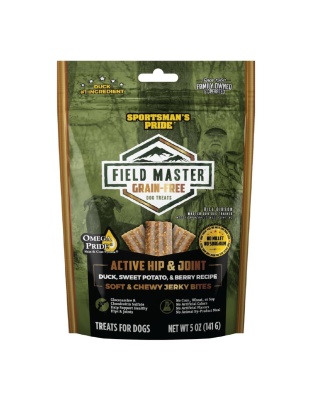 Field Master Active Hip & Joint Grainfree  Dog Treats Duck/Sweet Potato/Berry 5oz.