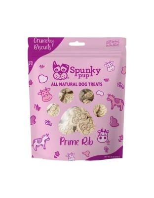 Spunkypup Crunchy Biscuit Dog Treats 10oz.