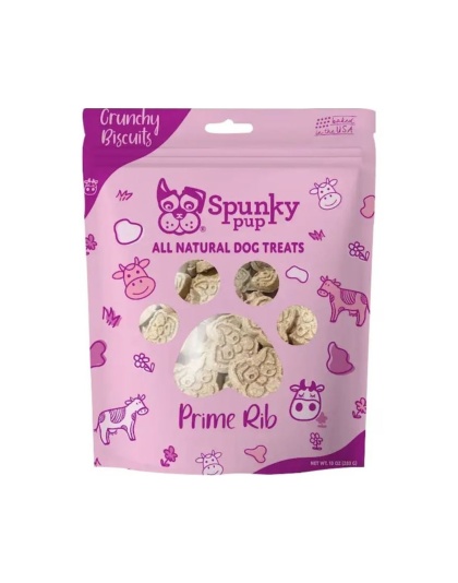Spunkypup Crunchy Biscuit Dog Treats 10oz.
