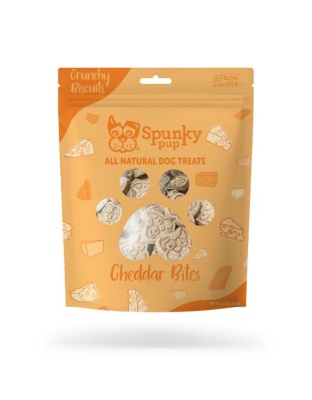 Spunkypup Crunchy Biscuit Dog Treats Cheese 10oz.