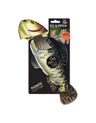 Spunkypup Fly & Fetch Launch Plush Toy Fish One Size