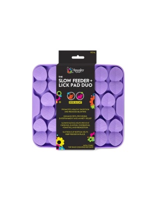 Spunkypup Slow Feeder & Lick Pad Duo Petal One Size
